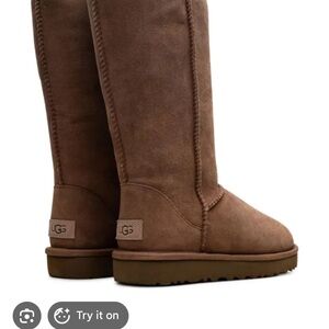 UGG Tall Suede Boot in Chestnut Brown